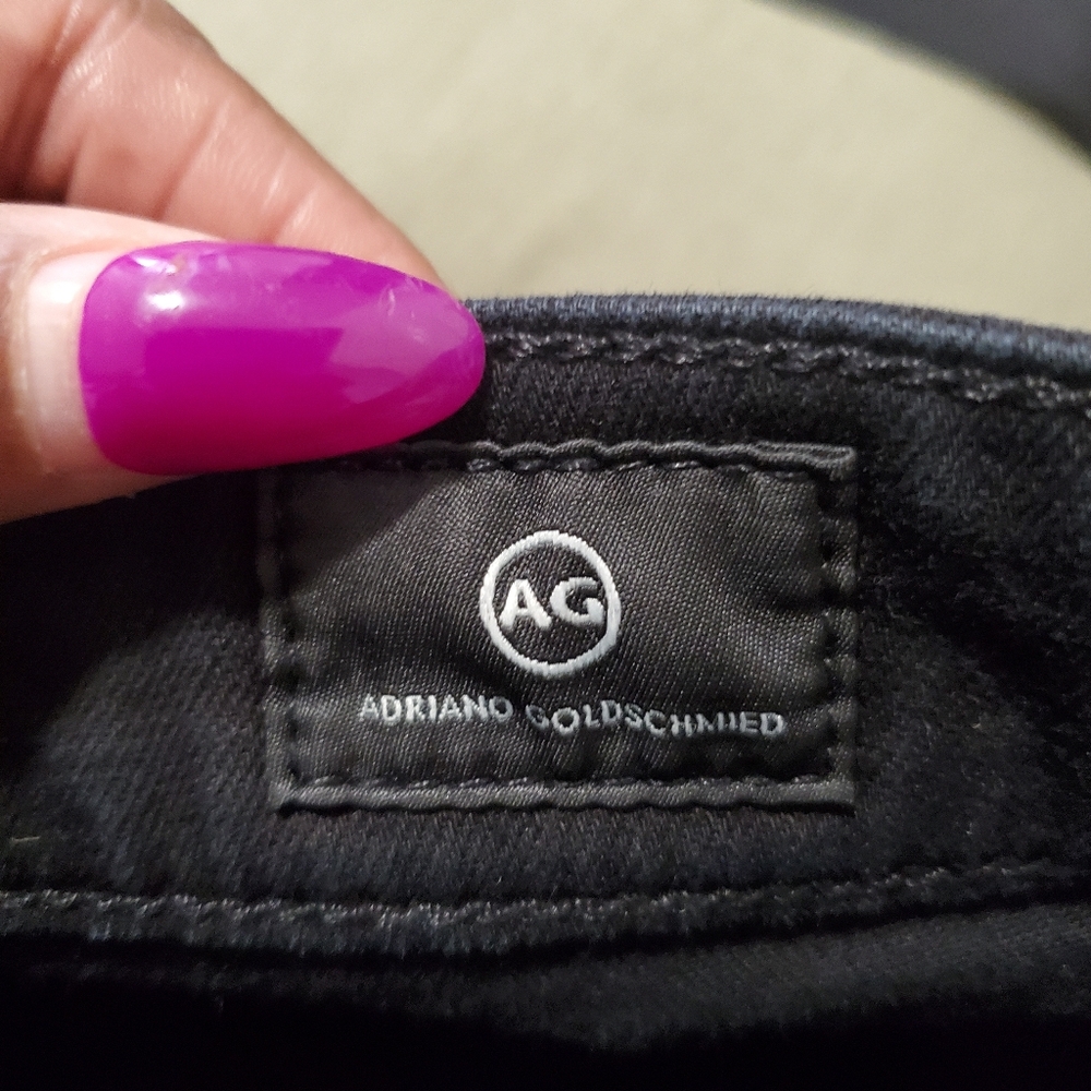 AG Adriano Goldschmied FARRAH High Rise Skinny Ankle Jeans Black Wash Size 26R - Picture 6 of 7
